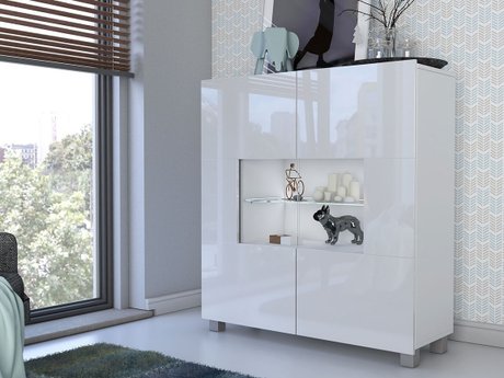 Buffet Tivdalu 100 (Blanc + Blanc brillant)