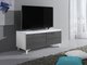 Meuble TV Nashville 118 (Blanc + Gris brillant)
