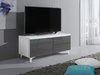 Meuble TV Nashville 118 (Blanc + Gris brillant)