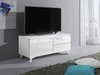 Meuble TV Uva III (Blanc + Blanc brillant)