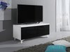Meuble TV Uva III (Blanc + Noir brillant)