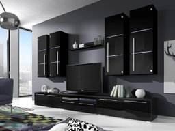 Ensemble de salon Flos (Noir + Noir brillant)