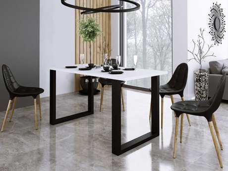 Table Tucson 136 (Blanc + Noir)