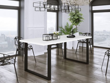 Table Tucson 138 (Blanc + Noir)