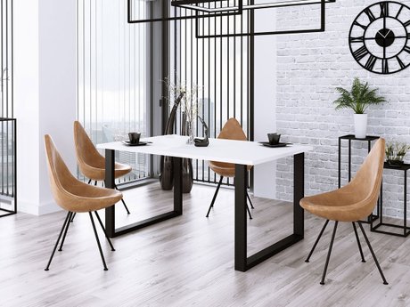 Table Tucson 139 (Blanc + Noir)