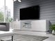 Meuble TV Charlotte 128 (Blanc + Blanc brillant)