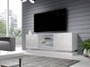 Meuble TV Linar (Blanc + Blanc brillant)