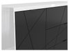 Commode Fivale 100 (Blanc brillant + Noir mat)