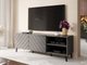Meuble TV Charlotte 144 (Graphite + Graphite brillant)