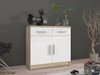 Commode Tucson 144 (Sonoma chêne + Blanc)