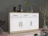 Commode Tucson 145 (Sonoma chêne + Blanc)