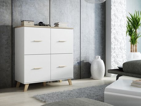 Buffet Larfloi 105 (Blanc + Sonoma chêne)