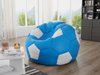 Pouf poire Comfivo 287 (Bleu + Blanc)