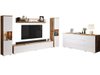 Ensemble de salon Sarasota 133 (Chêne wotan + Blanc brillant)