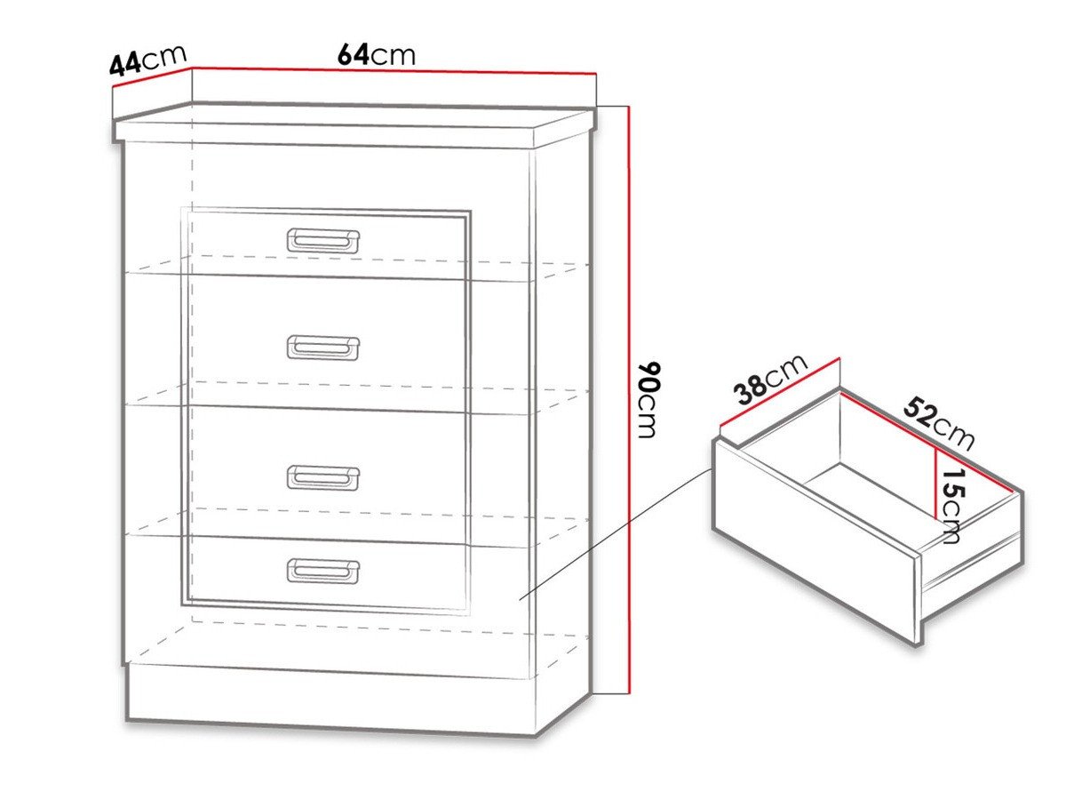 Commode Lircava 103 (Chêne de Lefkas)