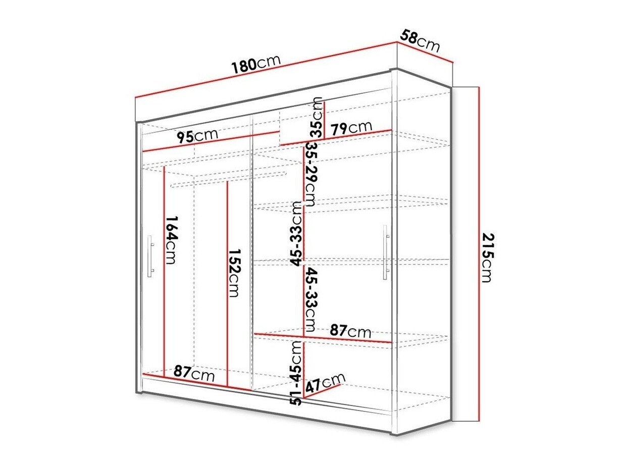 Armoire Closico 100 (Blanc)