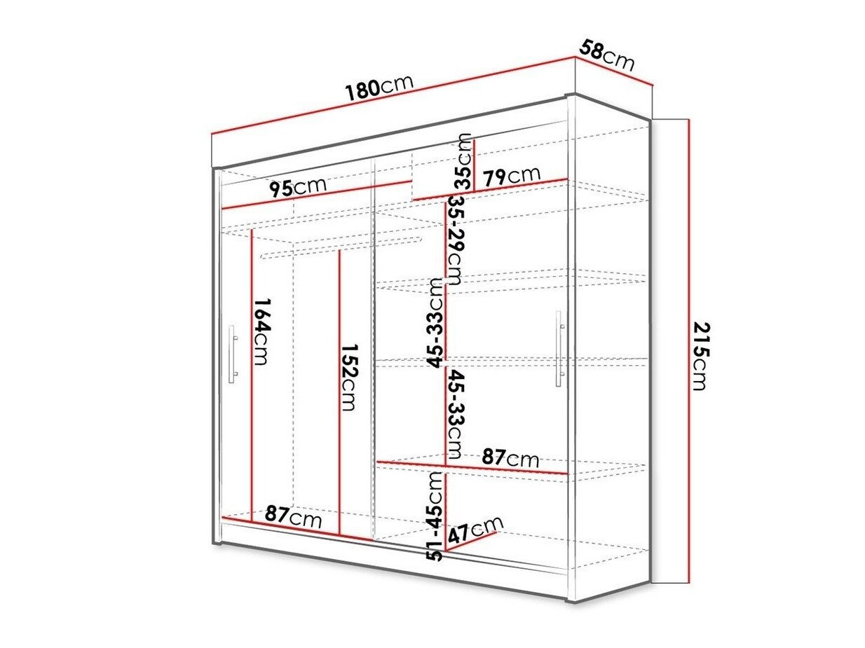 Armoire Closico 100 (Noir)