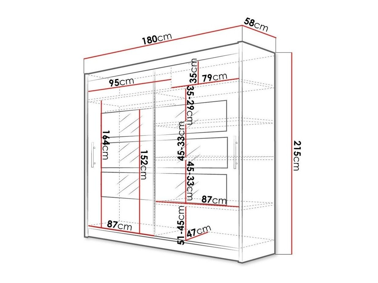 Armoire Closico Pallor III (Blanc)
