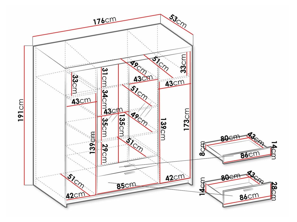 Armoire Novduni 108 (Blanc)