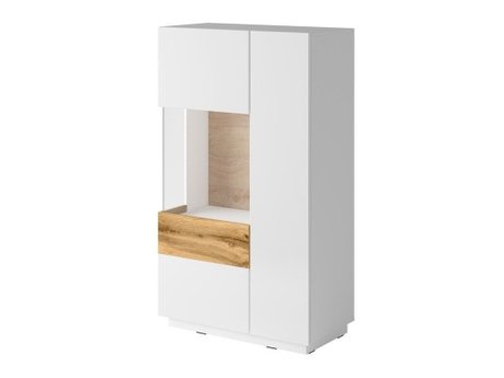 Buffet Livlore 104 (Blanc + Blanc brillant + Chêne wotan)