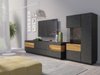 Buffet Livlore 104 (Matera gris + Chêne wotan)
