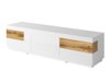 Ensemble de salon Livlore 109 (Blanc + Blanc brillant + Chêne wotan)