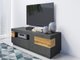 Meuble TV Livlore 103 (Matera gris + Chêne wotan)