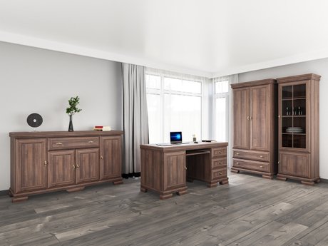Ensemble de bureau à domicile Salmeru 124 (Samoa King Noix)