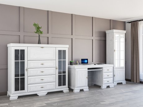 Ensemble de bureau à domicile Salmeru 126 (Pin Anderson)