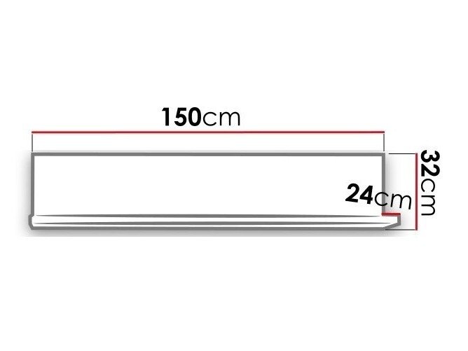 Étagère murale Lutiva 102 (Anthracite)
