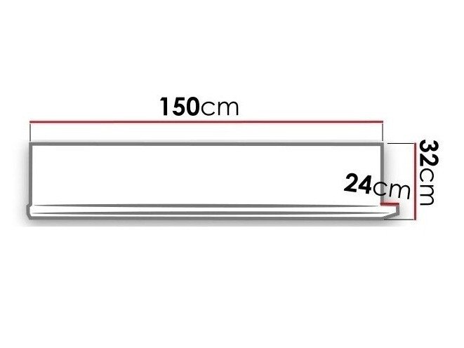 Étagère murale Lutiva 102 (Épicéa foncé)