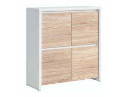 Buffet Nolroma 104 (Blanc + Sonoma chêne)