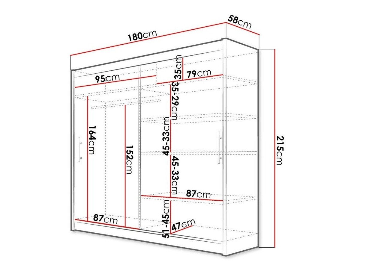 Armoire Closico 100 (Noir)