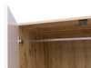 Armoire Tivetra 111 (Chêne wotan + Blanc brillant)