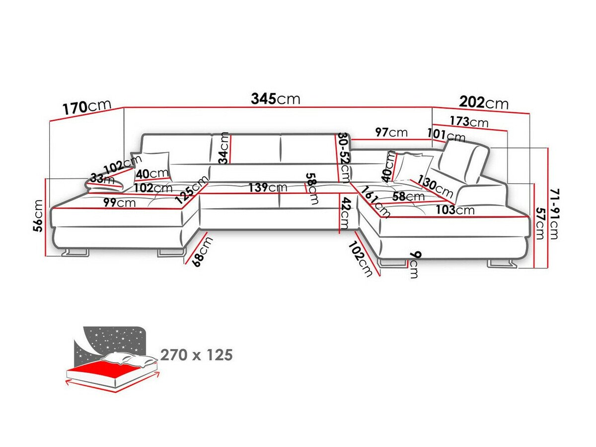 Canapé d'angle Comfivo Ruta IV (Matana 19 + Matana 17)