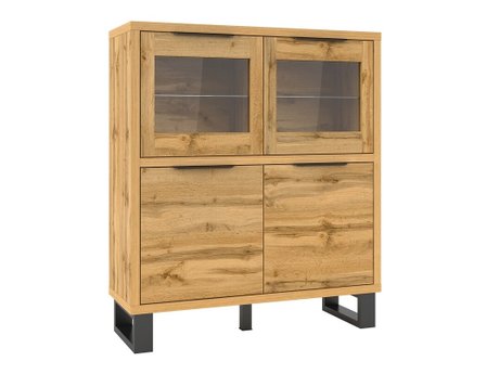 Étagère Avicavu 103 (Chêne wotan + Noir)