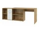 Bureau d'angle Gilroy 113 (Craft chêne + Artisanat blanc)