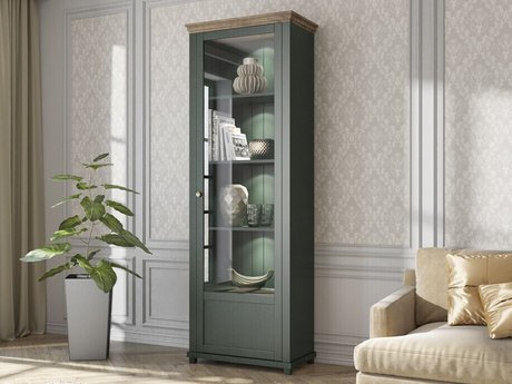 Étagère Tolnue 101 (Vert foncé + Chêne de Lefkas)