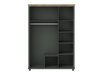 Armoire Tolnue 114 (Vert foncé + Chêne de Lefkas)