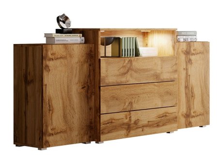 Commode Sarasota 127 (Chêne wotan)