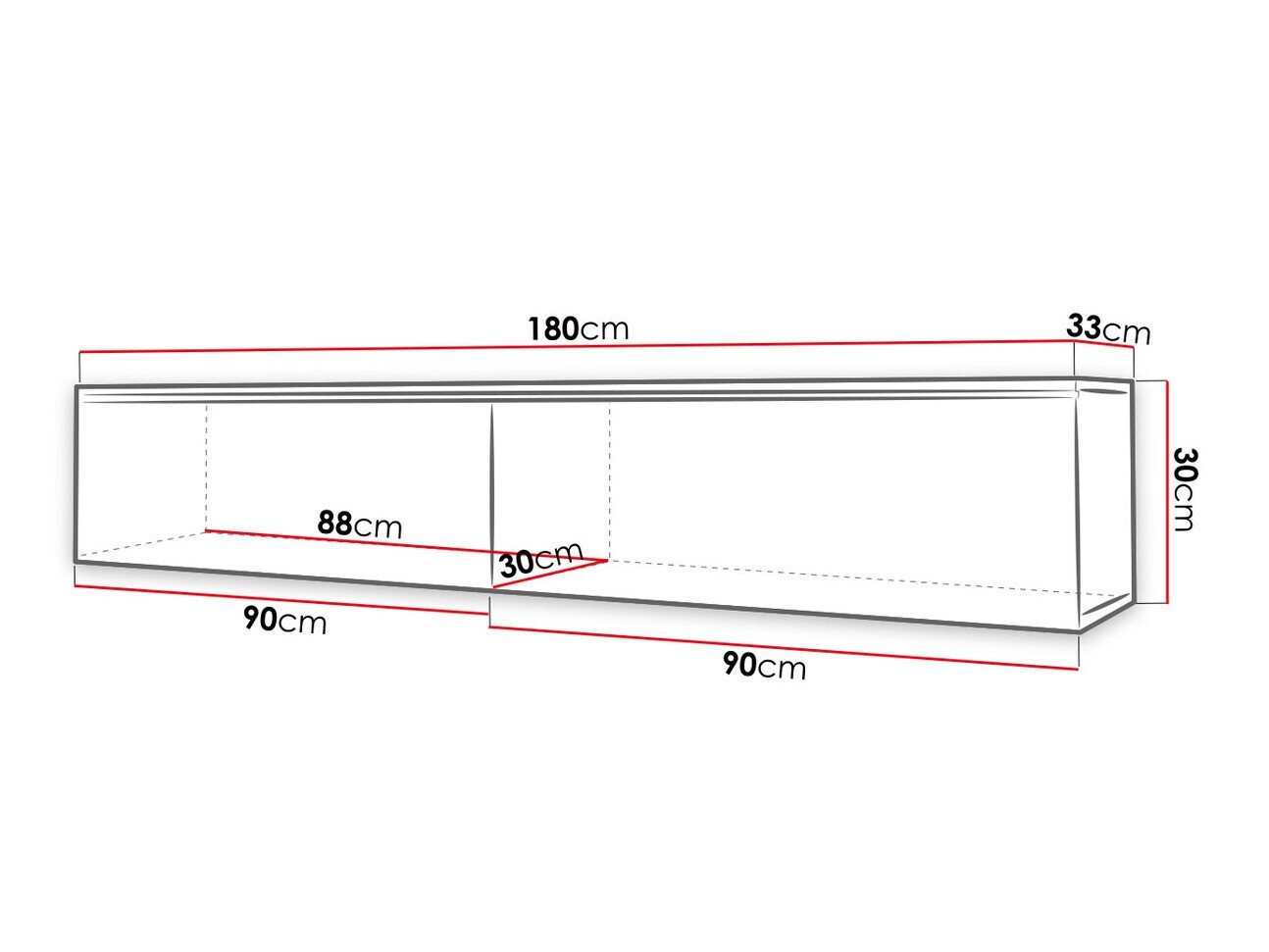 Meuble TV Scientia I (Graphite)