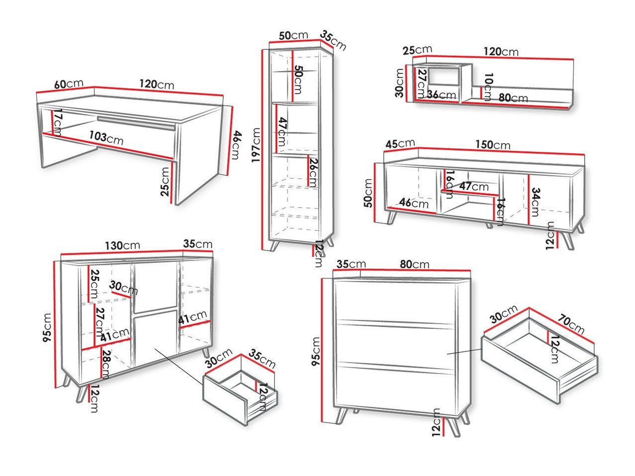Ensemble de salon Mavenoa 108