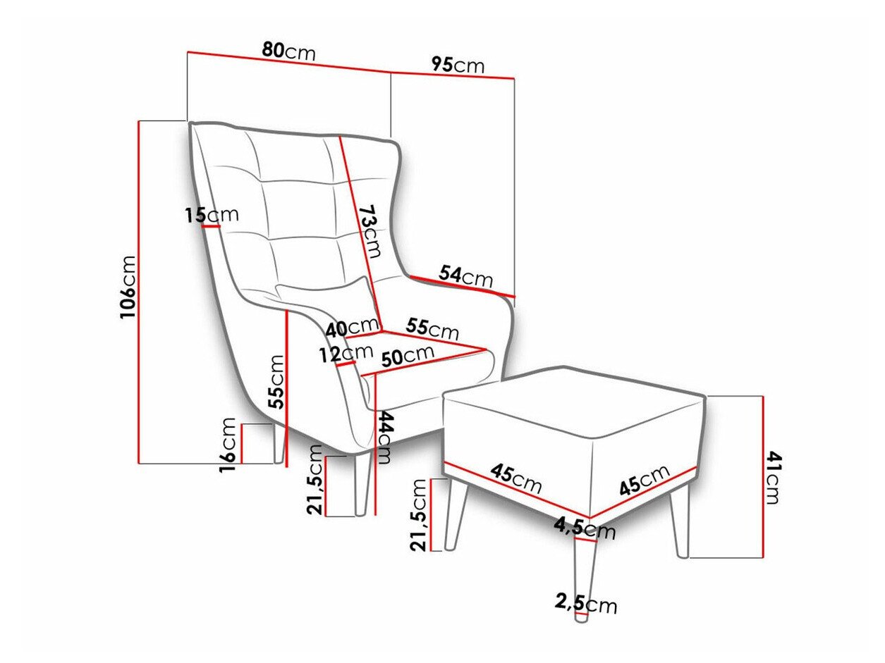 Fauteuil Comfivo Ulmus II (Kronos 29)
