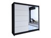 Armoire Closico 142 (Noir + Blanc)