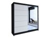 Armoire Closico 142 (Noir + Blanc)