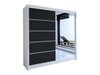 Armoire Closico Cavaris III (Blanc + Noir)
