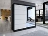 Armoire Closico Cavaris III (Noir + Blanc)
