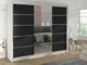 Armoire Closico Durion IV (Blanc + Noir)