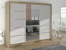 Armoire Closico Durion IV (Sonoma chêne + Blanc)