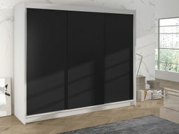 Armoire Closico 159 (Blanc + Noir)